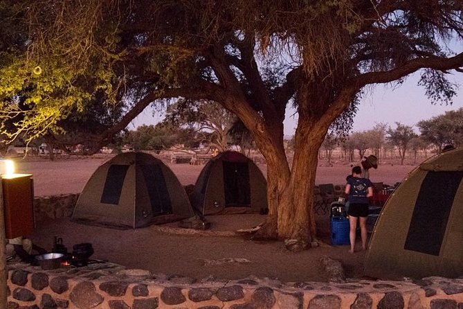 3 Day Sossusvlei Budget Camping Safari - Day 1 road classics: Solitaire pie and Capricorn photos