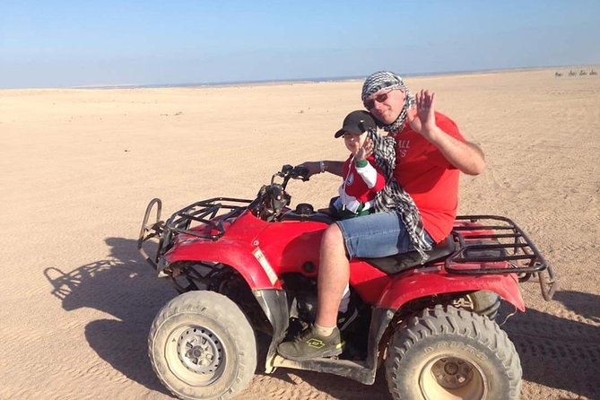 3 Hours Safari by Quad Bike - Hurghada - Getting on the quad: test drive first, then sand dunes second