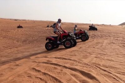 4x4 off-Road Desert Safari, Sandboarding, CamelRide, Veg & BBQ - Sahara Amusement stop: rest first, then decide on ATV quad or buggy