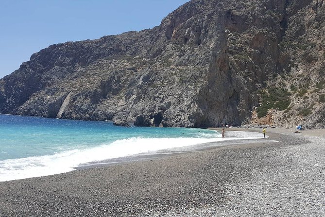 4x4 Safari Tour South Crete Agiofarago Matala - Matala Beach Free Time: Hippie Caves and Clear-Water Relaxing