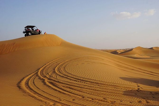 7-hour Small Group 4x4 Desert Safari Tour with Buffet Dinner in Dubai - Entering the Al Hamar Big Red dunes in a safer 4x4 ride