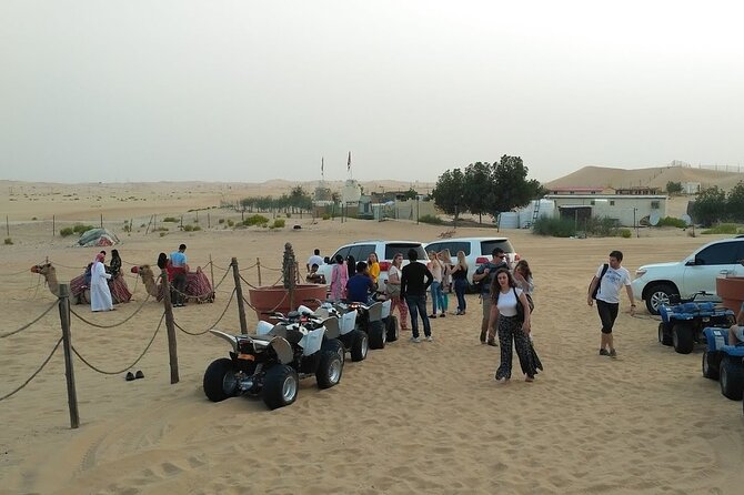 Abu Dhabi: 7-Hours Desert Safari with BBQ, Camel Ride & Sandboarding - Quad Bikes and Upgrades: Fun If You Really Want More Noise