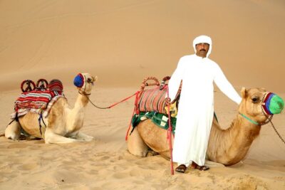 Abu Dhabi Afternoon Desert Safari and BBQ Dinner - The Bedouin Camp Scene: Henna, Camel Rides, and Costume Photos