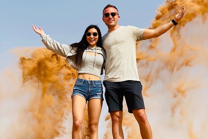 Abudhabi Desert Safari - Sandboarding and the Photo Stop: Two Ways to Enjoy the Desert