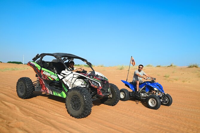 All in one Dubai Desert Safari ATV or Buggy Camelride BBQ Dinner - Key highlights you’ll feel right away