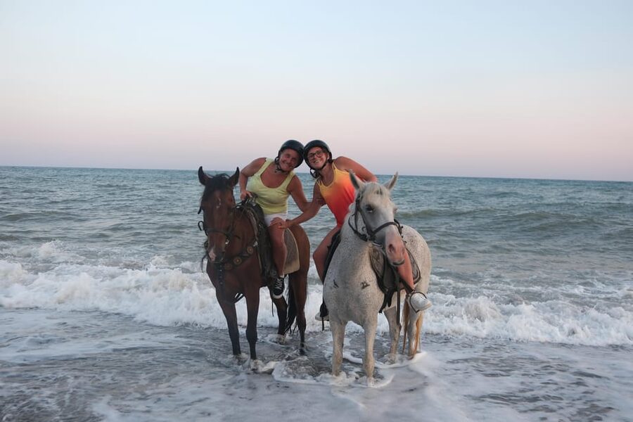 Antalya: Lara Beach & Forrest Horse Riding Safari - Getting started: pickup, helmet, and a quick first step
