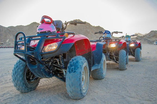 ATV Quad Bike Ride Safari and Camel Ride With Transfer - Hurghada - Quad Bike Safari: The Lesson, the Dunes, and the 20 km Run