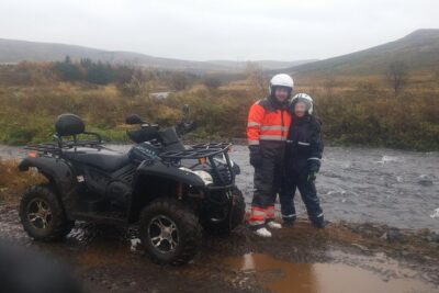 ATV Reykjavik Adventure and View - Entering the Route: A Guided Ride With Real Terrain