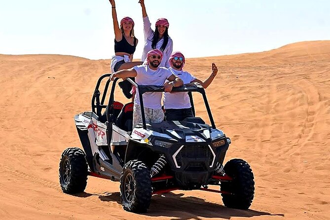 Buggy Ride Dubai & Dubai Desert Safari & Camel Ride with pickup - Desert Camp Stop: BBQ Dinner and Live Shows in Your 2-Hour Window