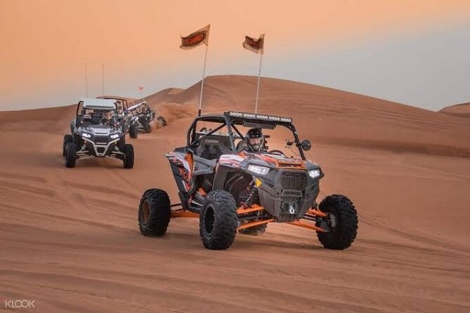 Buggy Ride Dubai & Dubai Desert Safari & Camel Ride with pickup - Pickup and 4WD Comfort: Dubai to Desert Without the Hassle