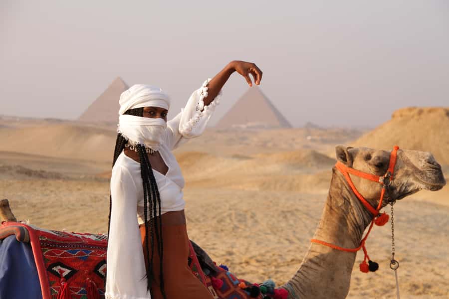 Cairo: Giza Pyramids Tour with Quad Bike Safari & Camel Ride - Camel ride with pyramid views: calm time that also works for photos