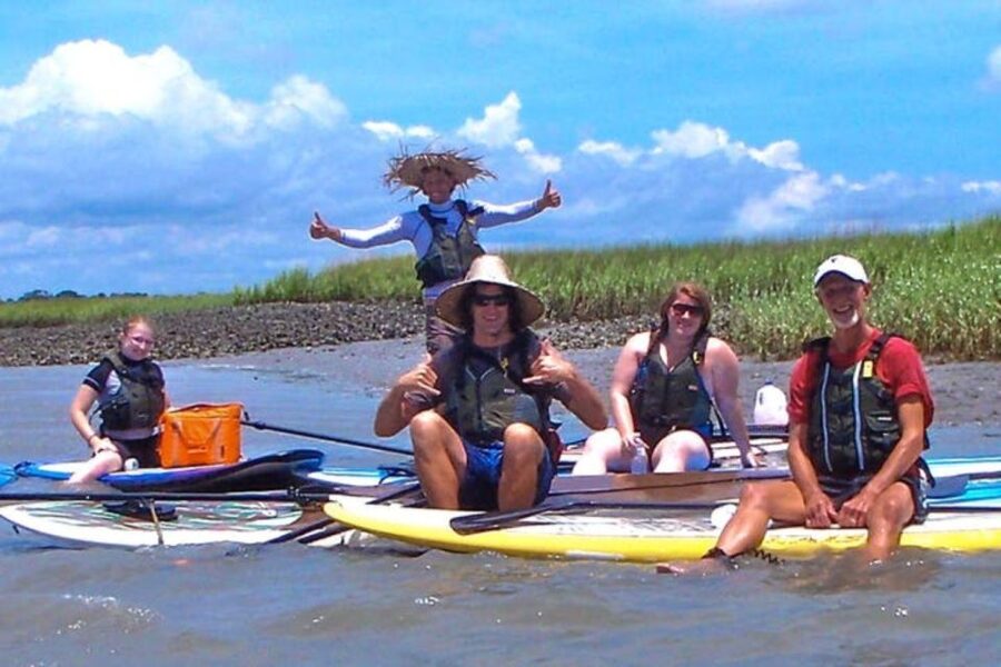 Charleston: Folly Beach Stand Up Paddleboard Dolphin Safari - Gliding the Folly River for dolphins on a beginner-friendly SUP