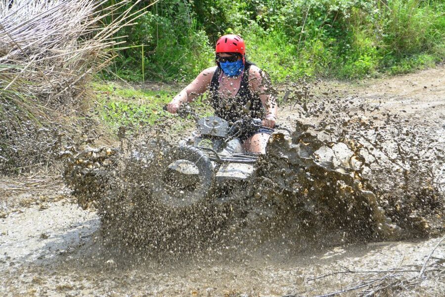 City of Side: Quad Safari Tour - The Second 10 km: Canyons, Turquoise Water Views, and Dust Management