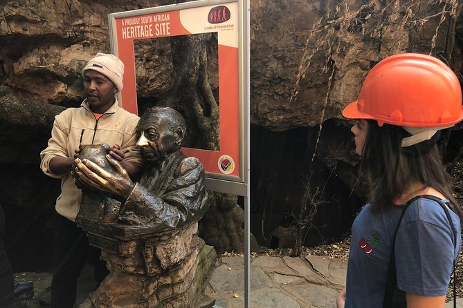 Cradle of Humankind Tour with Lion Safari from Johannesburg - Sterkfontein Caves: underground tour reality check (low, narrow, and cool)