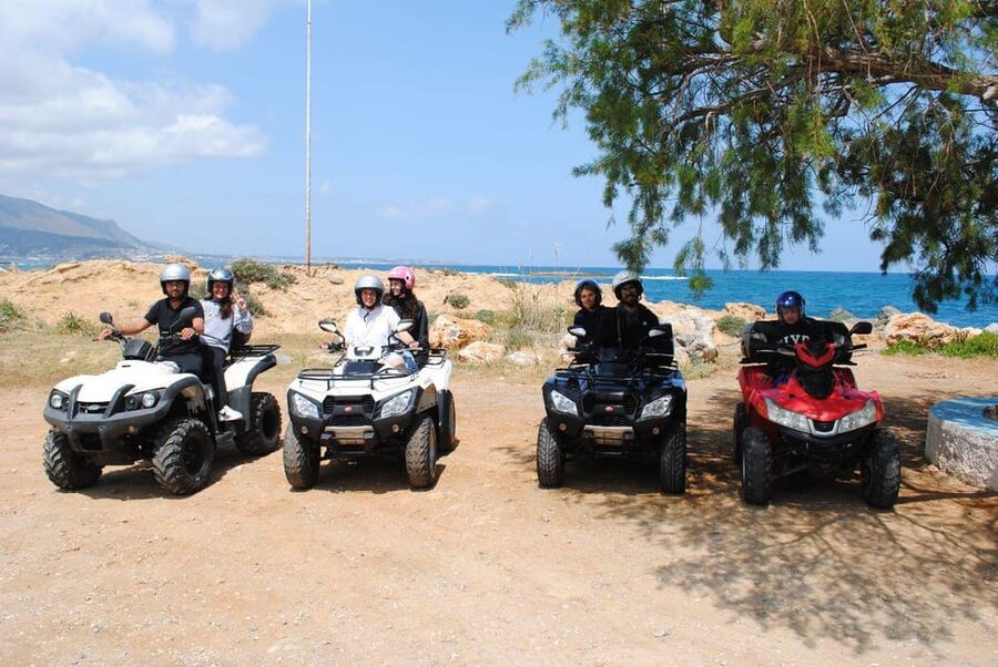 Crete: Off-Road Quad Safari Evening Tour with Hotel Transfer - Vrachasi Dirt Roads and St. George Selinari Monastery Break