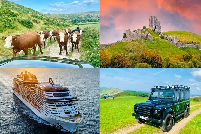 CRUISE SHIP SPECIAL- JEEP SAFARI - PRIVATE GUIDED TOUR (8 Hours) - Setting Off From Portland Castle and Into Your Dorset Safari 4x4