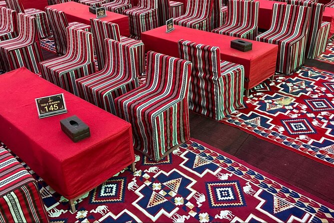Desert Safari BBQ dinner, Camel ride & sandboarding from Dubai - Dressing Up, Henna, and Traditional Shows at Night
