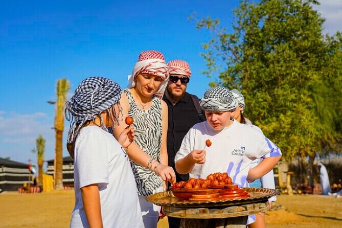 Desert Safari Dubai 30 Mins Quad Bike, Sand Board, Camel Ride BBQ - BBQ buffet with 30–40 dishes: a meal you can plan around