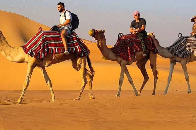 Desert Safari Dubai Enjoy The Adventure Of Evening In Red Sand - Sandboarding and Camel Ride: What You Get After the Jolt