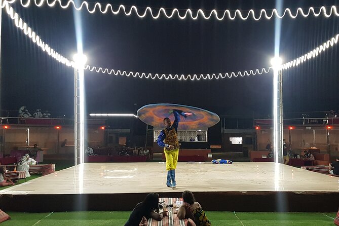 Desert Safari Dubai (Pickup and Drop by 4x4 Optional) - Belly Dance, Tanura, Fire Show, and Live Music