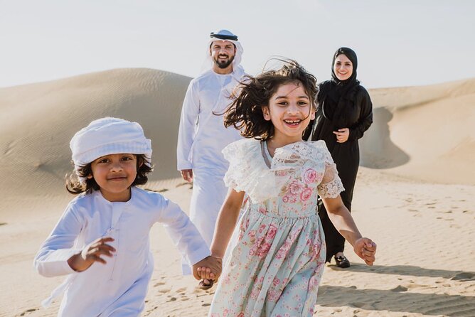 Desert Safari Dubai Sand Bashing, Camel Ride, Shows, Live BBQ - Sunset shows: belly dance, Tanoura, and the fire show
