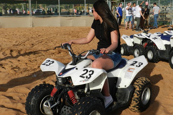 Desert safari in Dubai Red Dunes with BBQ VEG Dinner & Quad Bike - Quad Bike Time: Freedom to Explore at Your Own Pace