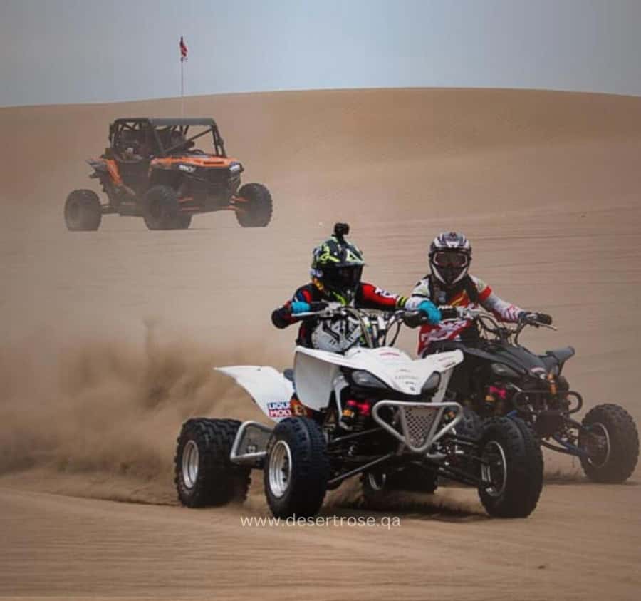 Desert Safari, Quad Bike, Camel Ride, Falcon & Sandboarding - Quad bike time: the best adrenaline-to-effort ratio on the itinerary