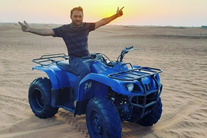Desert Safari, Quad Biking, Sand Surfing and BBQ Dinner In Dubai - The Bedouin-style camp: tea, camel photos, henna, shisha, and shows