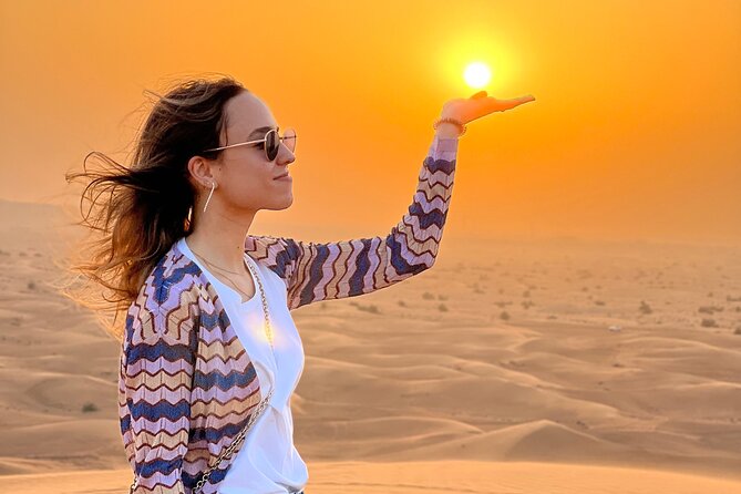 Desert Safari Tour with Camel Ride and BBQ Dinner in VIP Camp - Sandboarding and Photos: The Mid-Desert Break That Changes the Whole Feeling