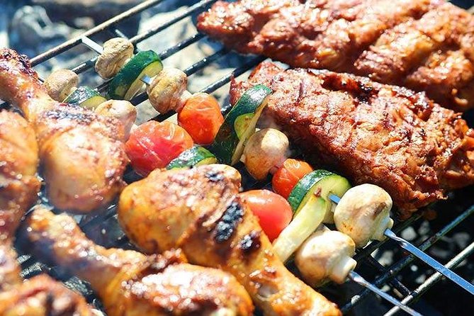 Desert Safari Trip, 6 Hour Fun, Friends & Family, Camel Ride & Dinner Included. - BBQ dinner with tea, coffee, soft drinks: more filling than you expect