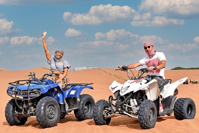 Desert Safari with 30 Minutes Quad Biking on High Red Dunes (Complete Package) - BBQ Buffet Dinner: What You Get When the Day Winds Down