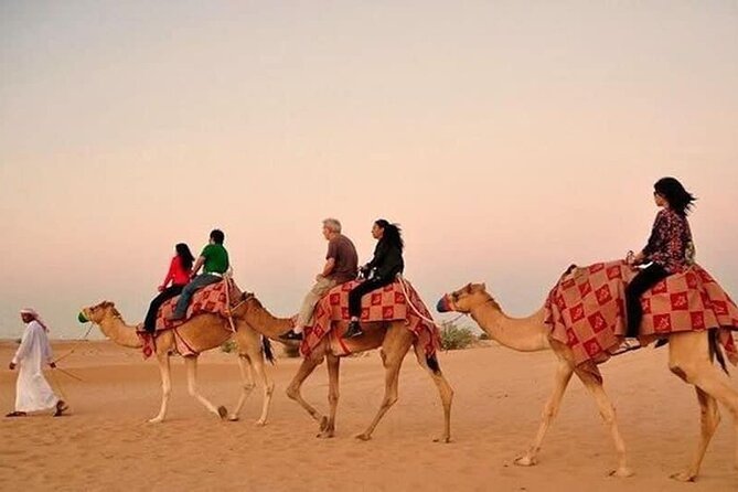 Desert Safari with BBQ Dinner, Camel Ride, Sand Board & Live Show - Getting to the Desert Camp: A Smooth Pickup with Desert Stops