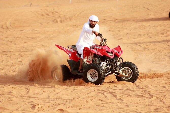 Desert Safari With BBQ Dinner, Quad Ride And And Sand-boarding - Sandboarding and Camel Time: Small Extras That Add Texture