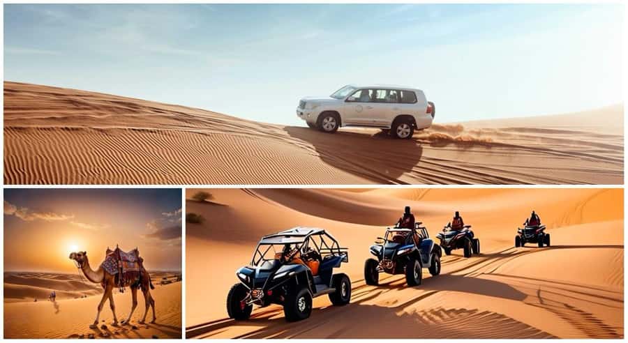Doha: ATV/Desert Safari with Activities and Inland Sea Stop - Entering the Doha desert with Inland Sea views in mind