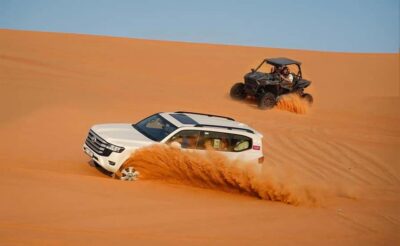 Doha: ATV/Desert Safari with Activities and Inland Sea Stop - Golden Dunes dune bashing: thrill, control, and safety checks