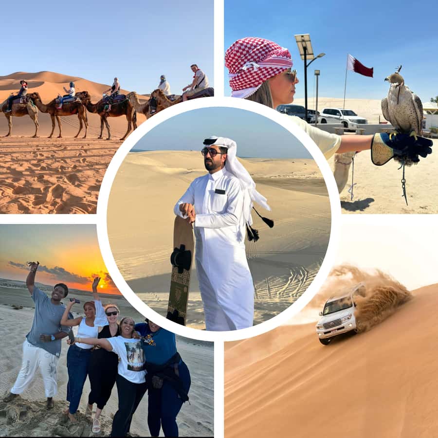 Doha: Desert Safari, Adventure, Sandboarding and Camel Ride - The Transfer: 45 Minutes to the Desert Zone in Air-Conditioned Comfort