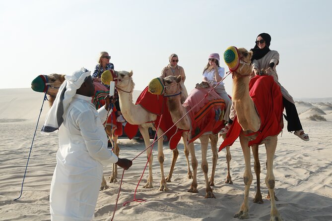 Doha Desert Safari Dune Bashing Camel Ride Sandboarding - Camel ride: what’s included and what costs extra