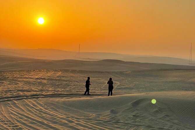 Doha: Desert Safari, Sand Boarding, Camel Ride & Inland Sea Tour - Stop 2: Sealine Beach for camel ride, tea/coffee, and desert prep