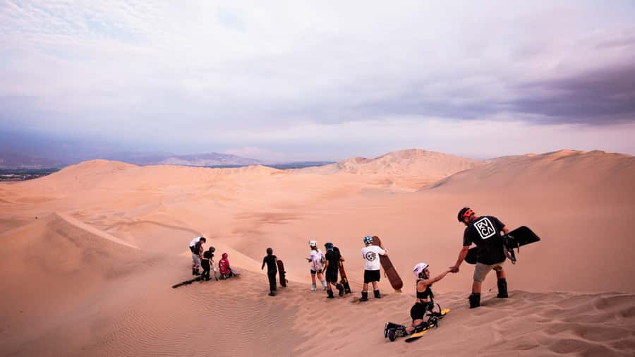 Doha: Dune Bashing Safari, Falcon, Camel, ATV, Sandboarding - Getting From Doha to the Desert: Sealine, Then Off-Road