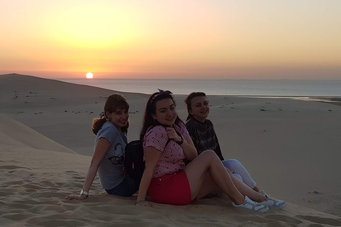 Doha :Half Day Desert Safari | Camel Riding | ATV | Sand Surfing - Khor Al Adaid, the Inland Sea: the view that makes the drive feel “worth it”