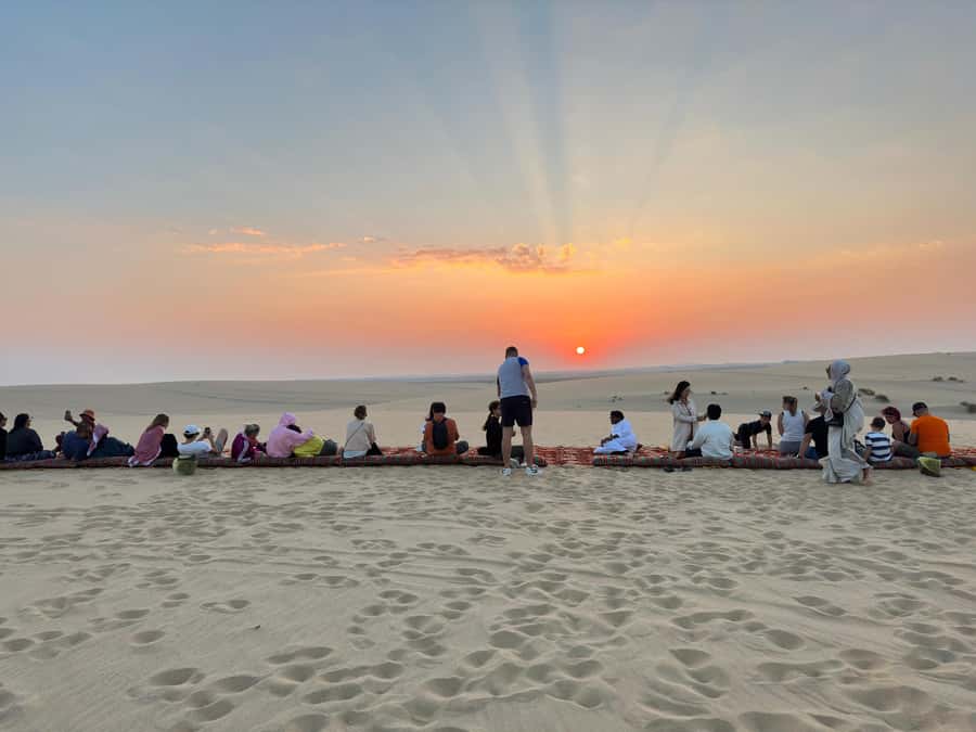 Doha: Half-Day Desert Safari, Quad Bike, Camels & Inland Sea - The Sandboarding Segment: Go Down, Don’t Overthink It
