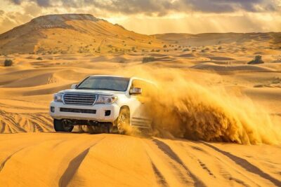 Doha Half Day Desert Safari with Camel Ride and Sand Boarding - Sealine Beach camel ride and tire deflation tea