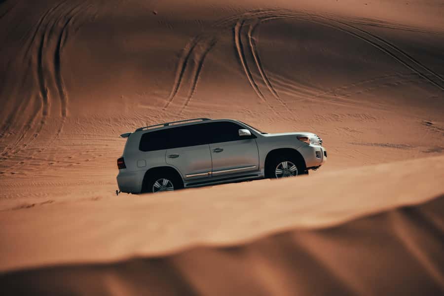 Doha:Safari Tour with Lunch/Dinner in Desert by the Sea Side - First Hours from Doha: Pickup, Air-Conditioned Comfort, and a Real 4x4