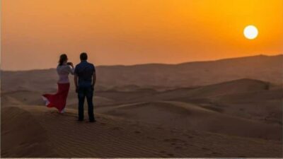 Doha :Sunrise/ Sunset Desert Safari CamelRide & Sandboarding - Getting to the dunes: hotel pickup and a comfortable 4x4 ride