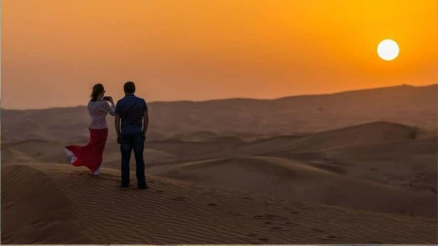Doha :Sunrise/ Sunset Desert Safari CamelRide & Sandboarding - Getting to the dunes: hotel pickup and a comfortable 4x4 ride