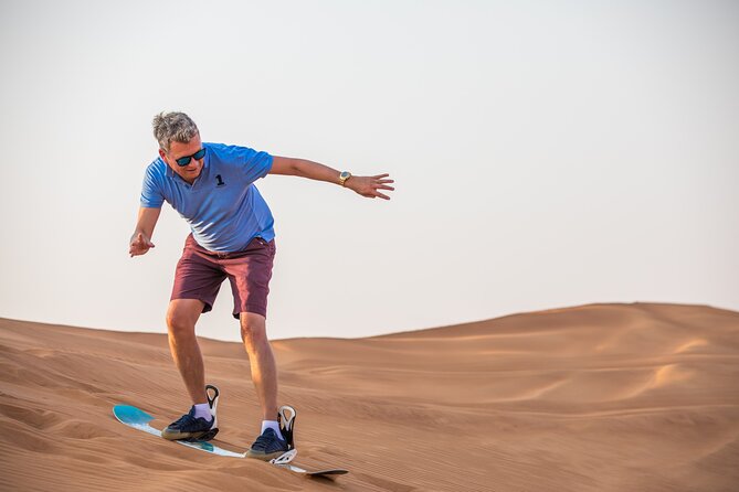 Doha: Sunset Desert Safari, Camels, Sandboarding & Inland Sea - Sandboarding and Camel Riding: Fun, Fast, and Realistic