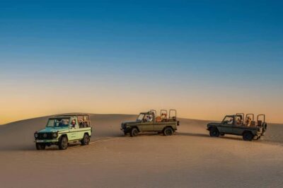 Dubai: Al Marmoom Oasis Safari, Animal Spotting & Breakfast - Riding the open-air Vintage G-Class through the reserve