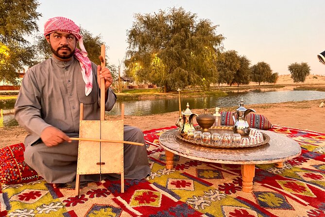 Dubai: Al Marmoom Oasis Vintage Safari: Camels, Stargazing & Meal - The main event: authentic 6-course Bedouin dinner in an oasis setting