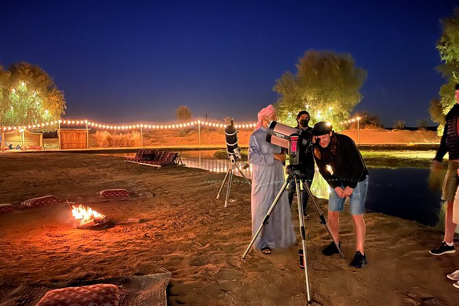 Dubai: Al Marmoom Oasis Vintage Safari: Camels, Stargazing & Meal - From hotel pickup to a Vintage G-Class over the dunes
