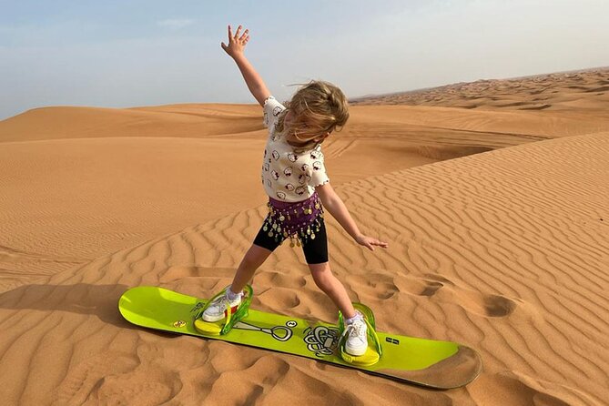 Dubai: Desert Safari 4x4 Dune with Camel Riding and Sandboarding - Camel riding and sandboarding: do both, even if you’re nervous